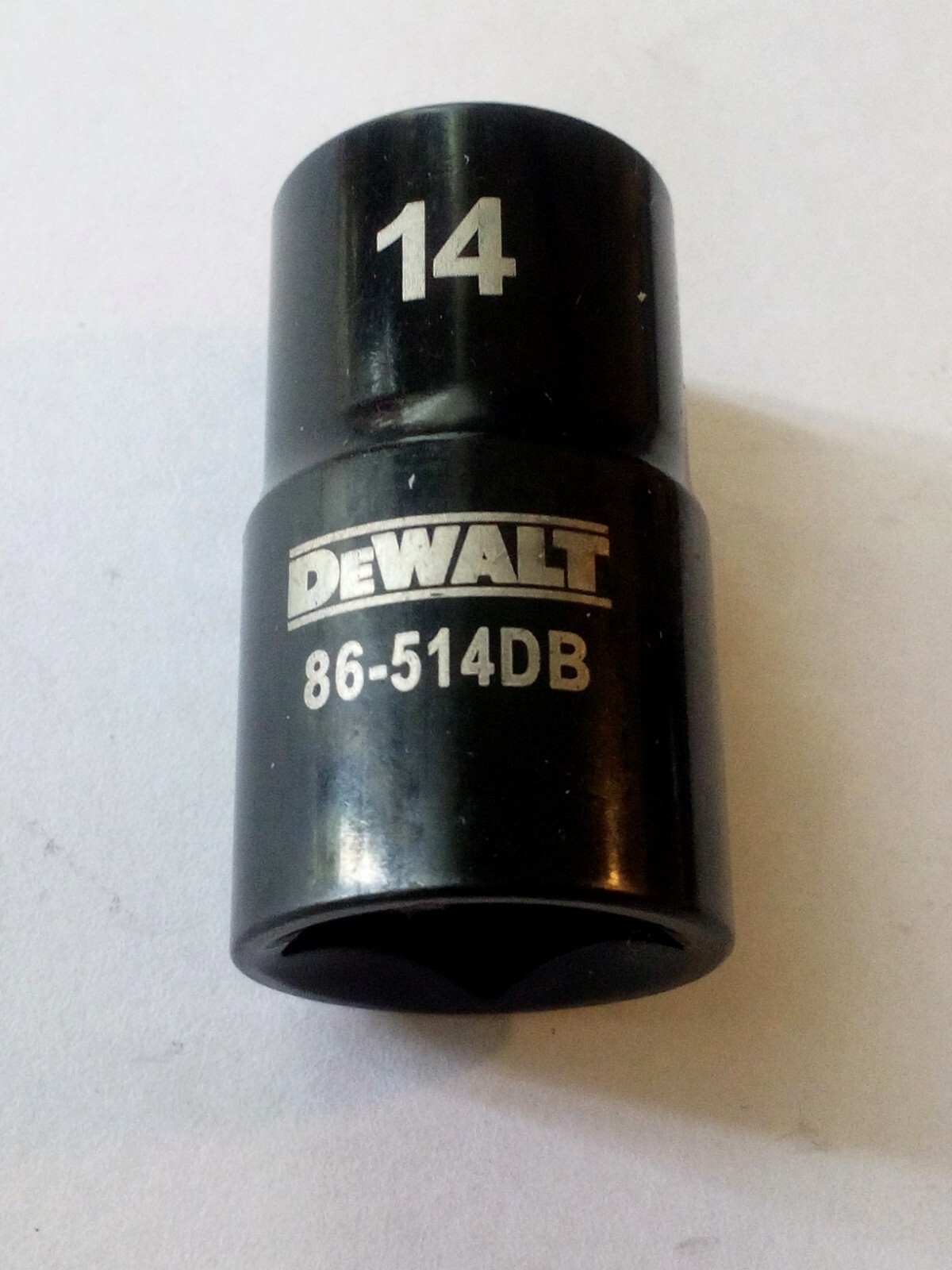 DeWalt 14 mm x 1/2" Dr Black Chrome  Socket - 86-514DB - 6 Pt Free Shipping