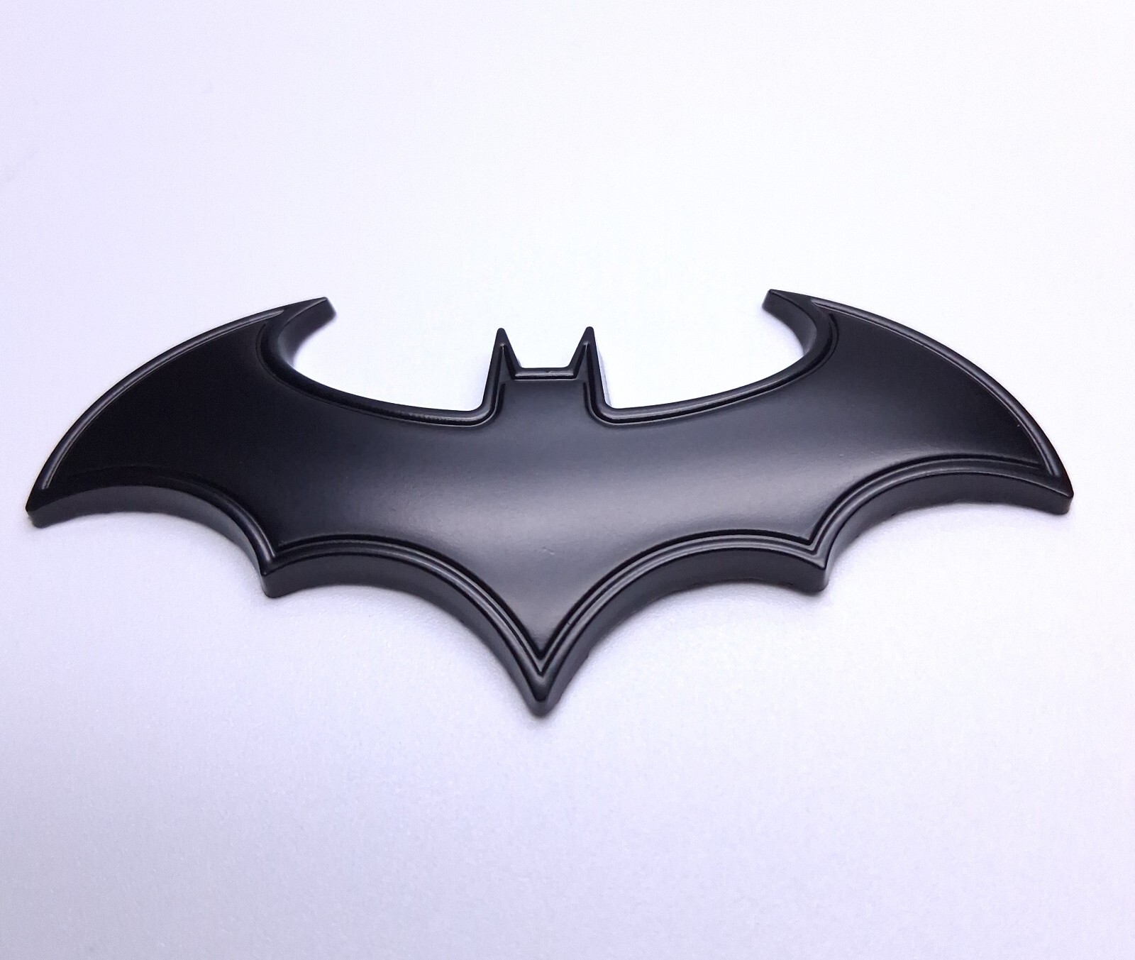 BAT 3D CAR MATTE BLACK FINISH METAL EMBLEM STICKER DECAL BADGE