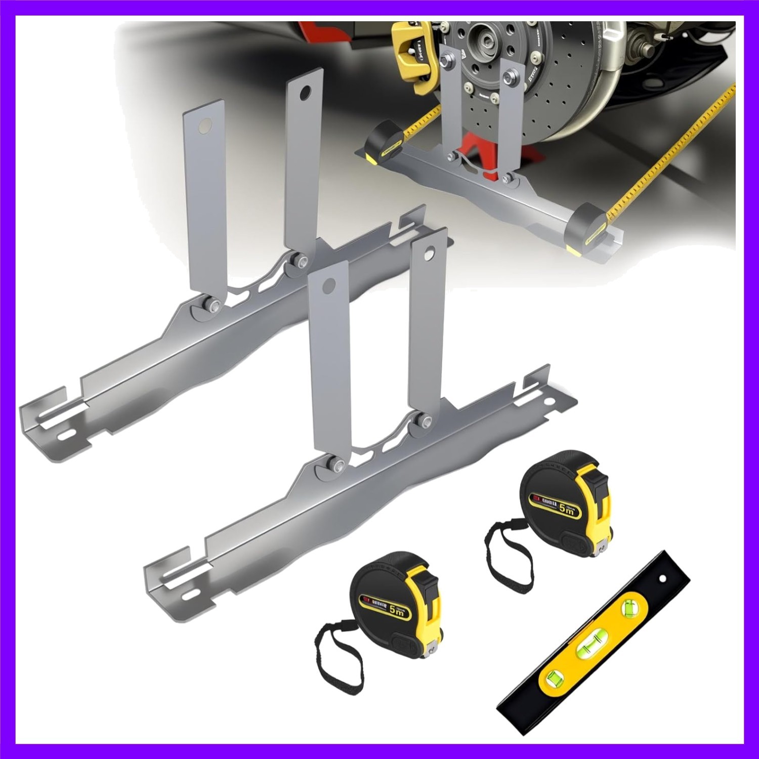 Upgrade Wheel Alignment Tool Plates,2-Pack,Alignment Tool,3 in 1,Wheel Alignm...