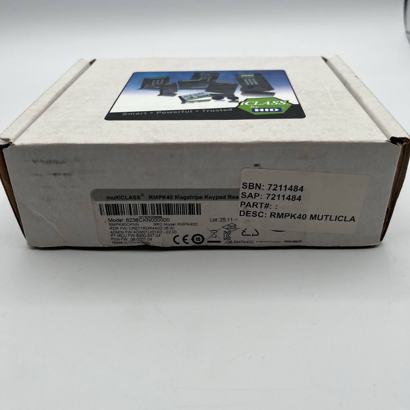 BRAND NEW!! HID Contactless Smart Card Reader Switch Keypad - 6236CKN000000