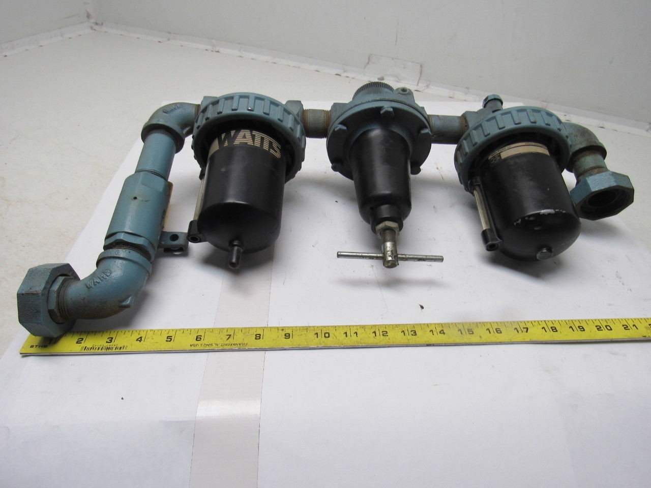 Watts Fluidair 250PSI Max FRL Filter Regulator Lubricator Assembly 1" Pipe