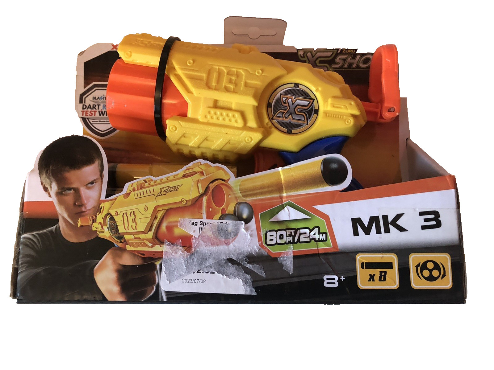 Zuru X Shot Mk 3 Toy Dart Blaster Set New in Box 80 Ft/24 M