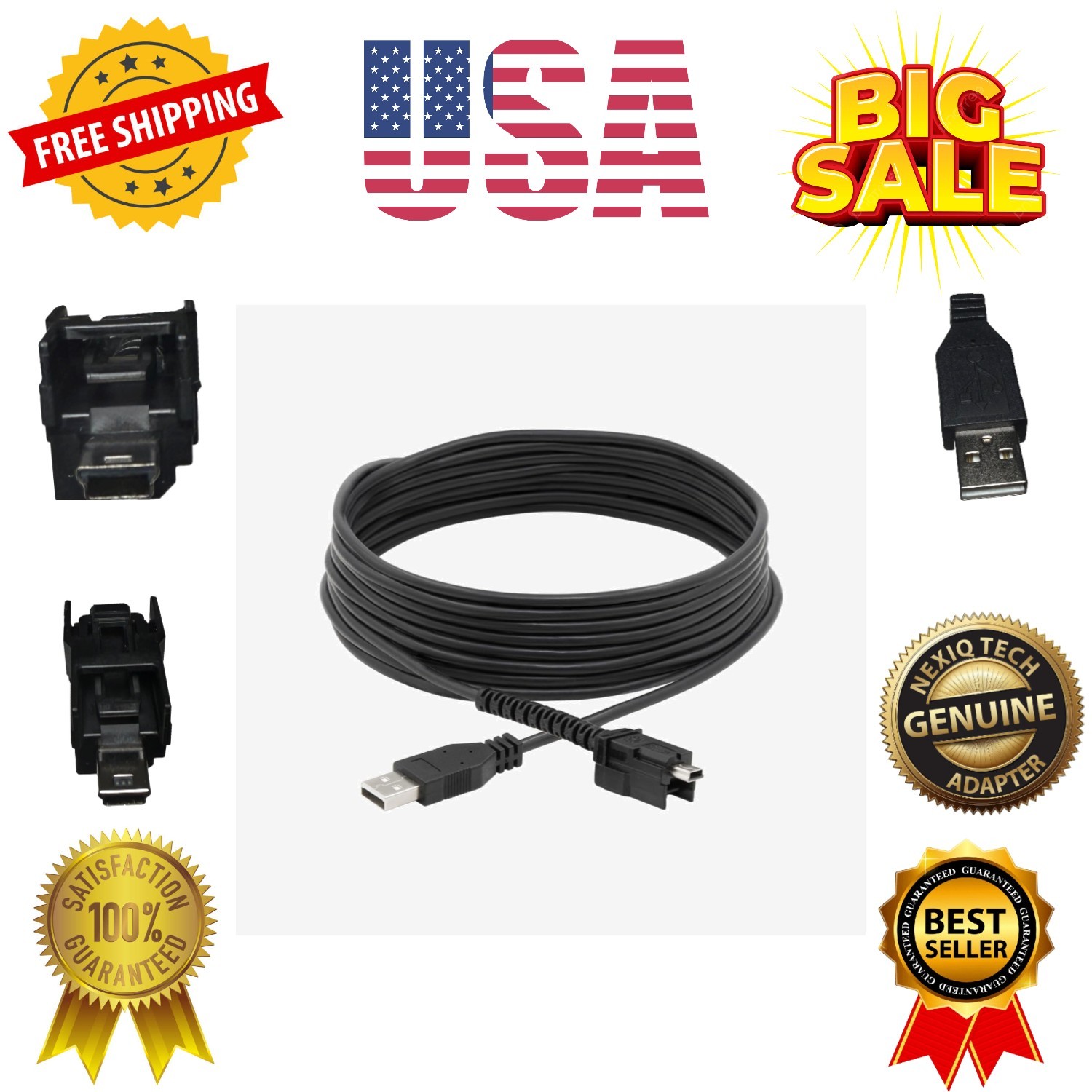 Latching USB Cable