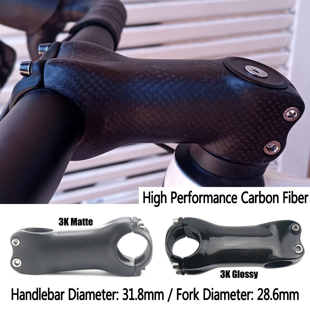 Carbon Fiber MTB Stem 31.8mm Angle 6/17 Degree Road Bike Bicycle Stems 60-130mm
