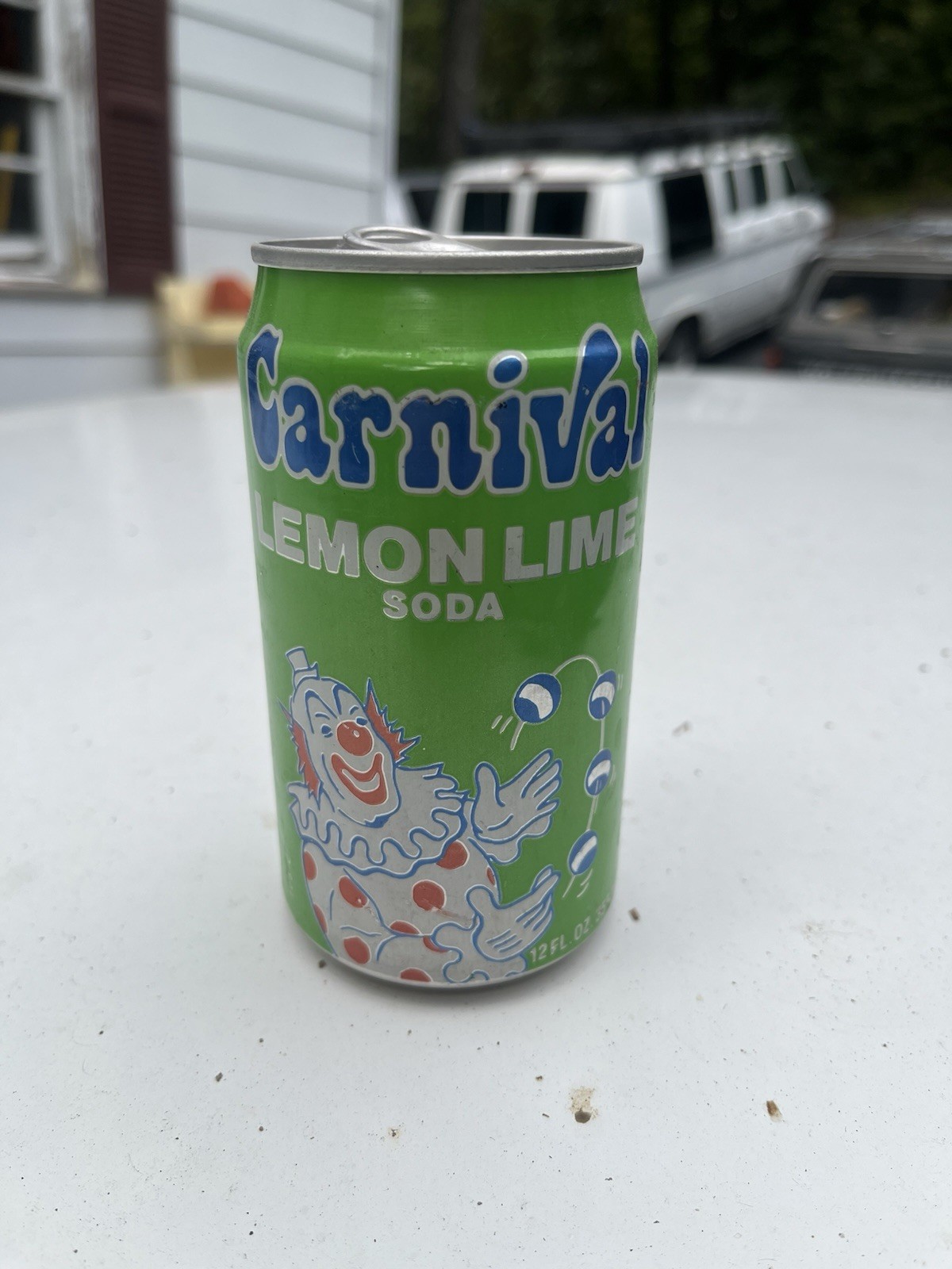 Carnival Lemon Lime Soda Can VTG Aluminum RARE Sunbury Scranton Pa Weis Markets