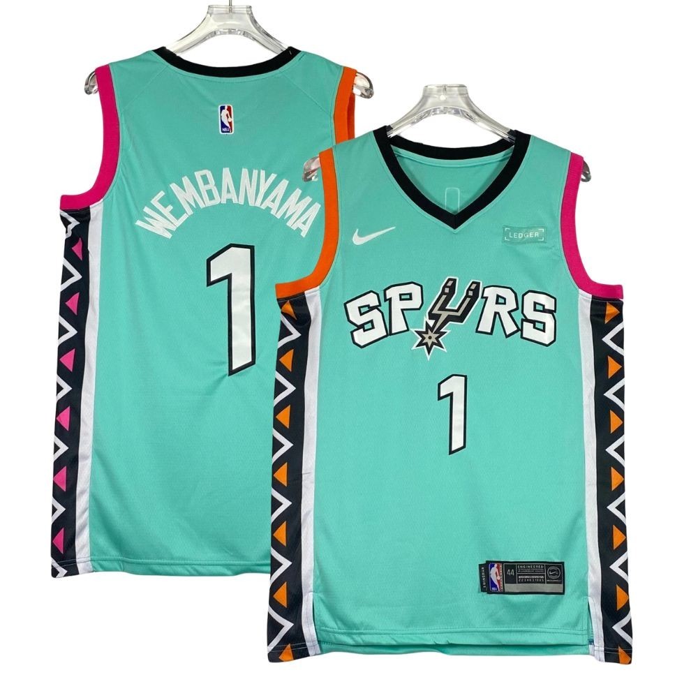 Spurs #1 YOUTH Stitched Jersey Light Blue Size S-XL