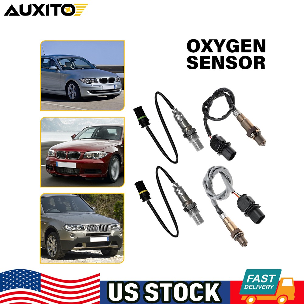 4pcs Up+Downstream O2 Oxygen Sensor For BMW 1 3 120i 320i E90 X1 E84 E81 E82 E87