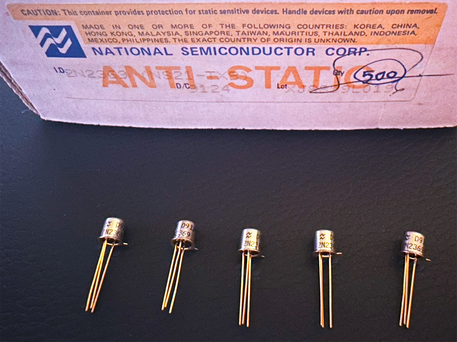 5PCS 2N2369 National Semiconductor NPN Switching Transistor 15V 0.2A TO-18 BJT