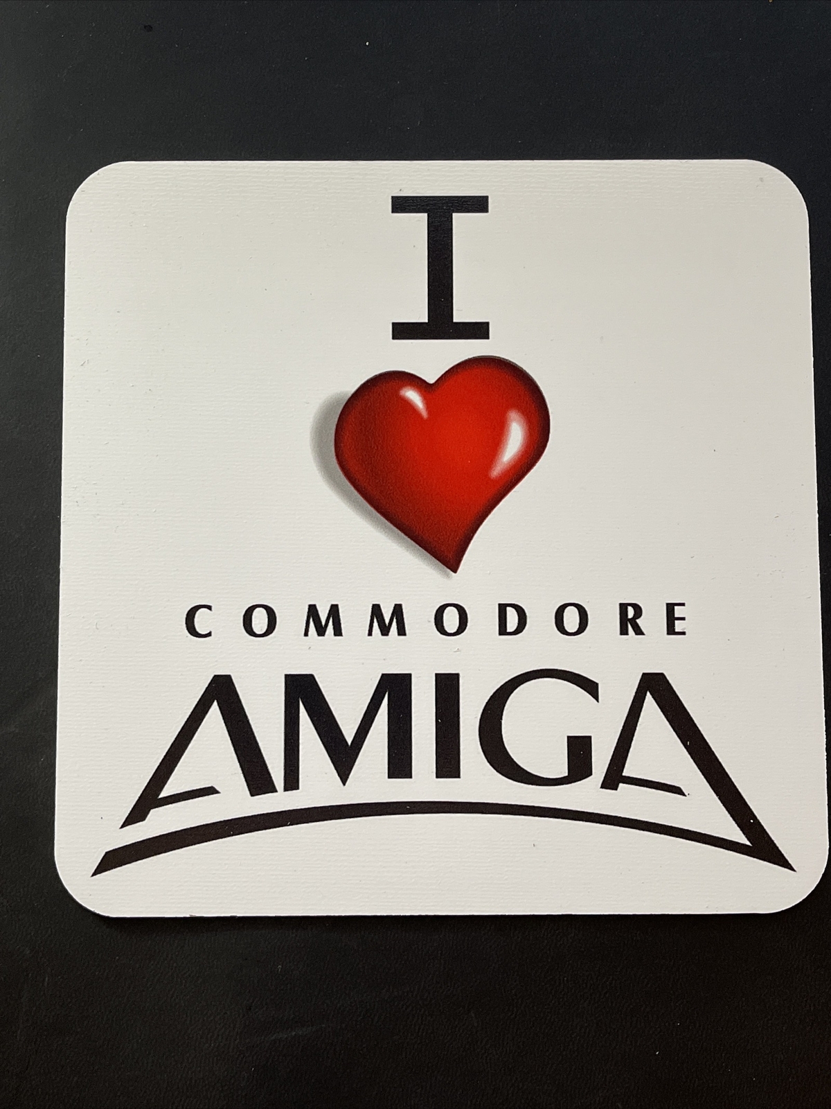 Commodore Amiga Aluminum Sign I LOVE MY COMMODORE