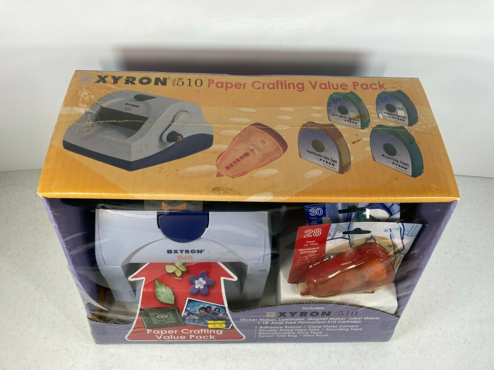 Xyron 510 Paper Crafing Value Pack Sticker Magnet Label Maker Laminator