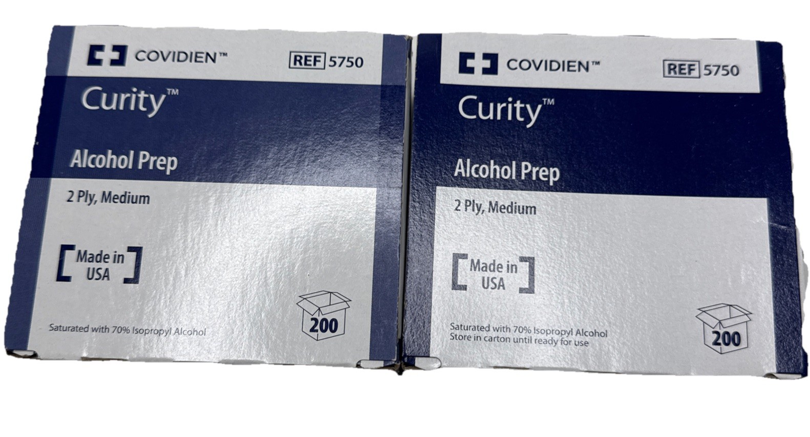 Webcol Alcohol Wipes 2Ply Medium 200 Count Lot 2