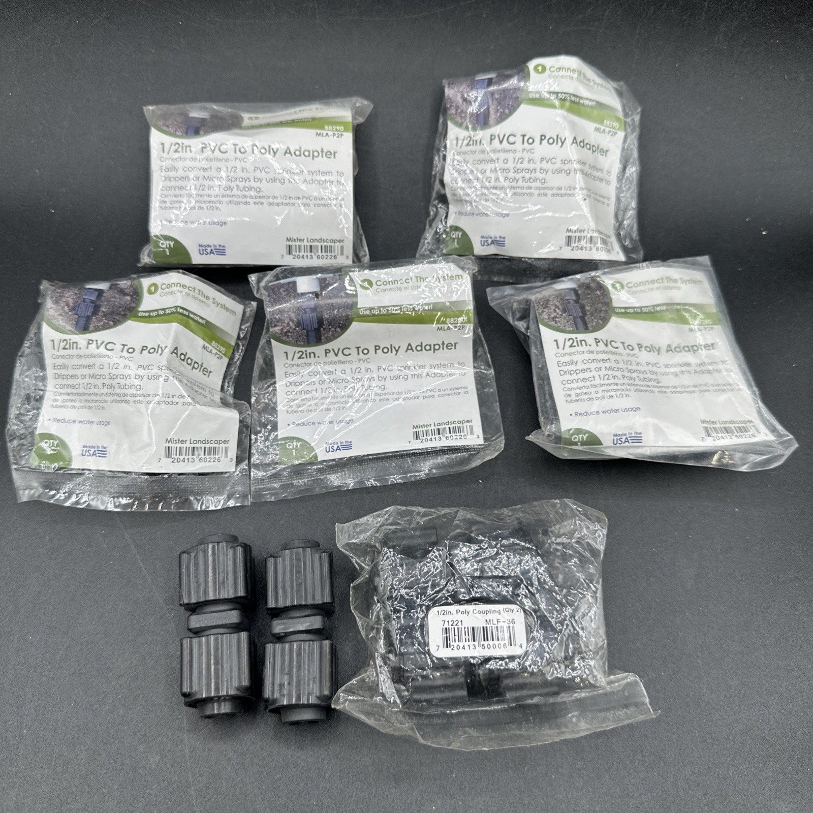 Mister Landscaper 5- 1/2-in PVC To Poly 4- 1/2 In Couplers