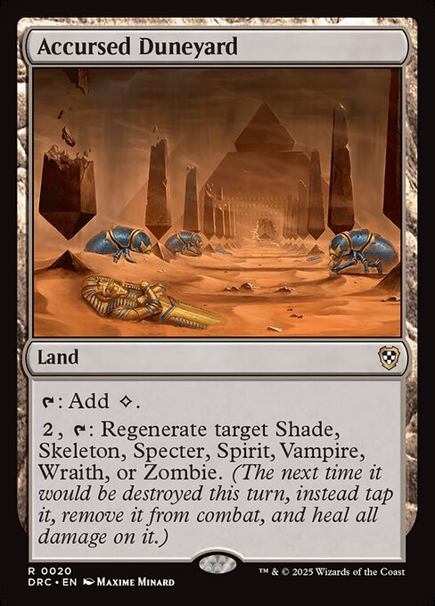 Accursed Duneyard 20 R Normal DRC MTG NM