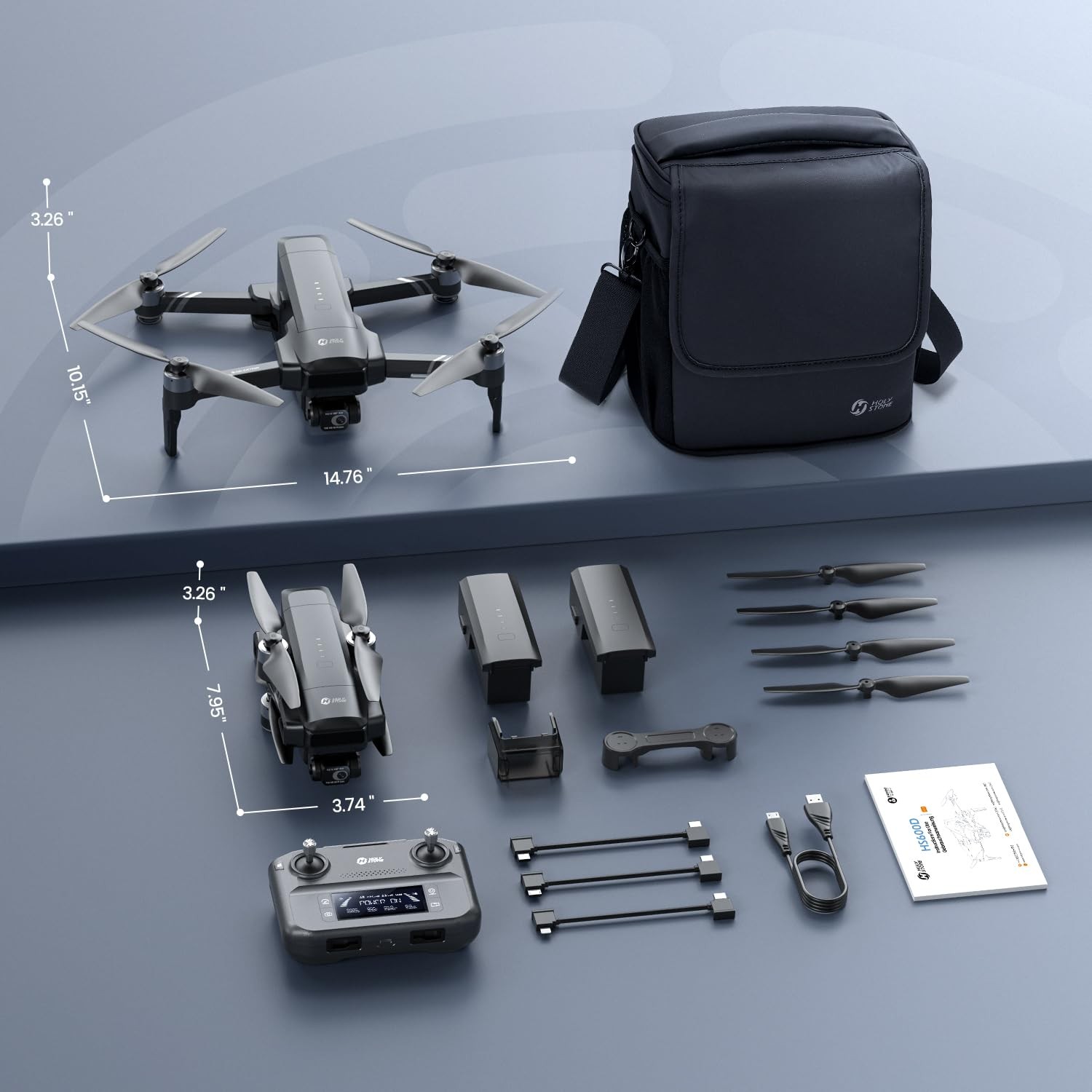 Holy Stone HS600D Drone 8K Camera 80Min Flight GPS RC