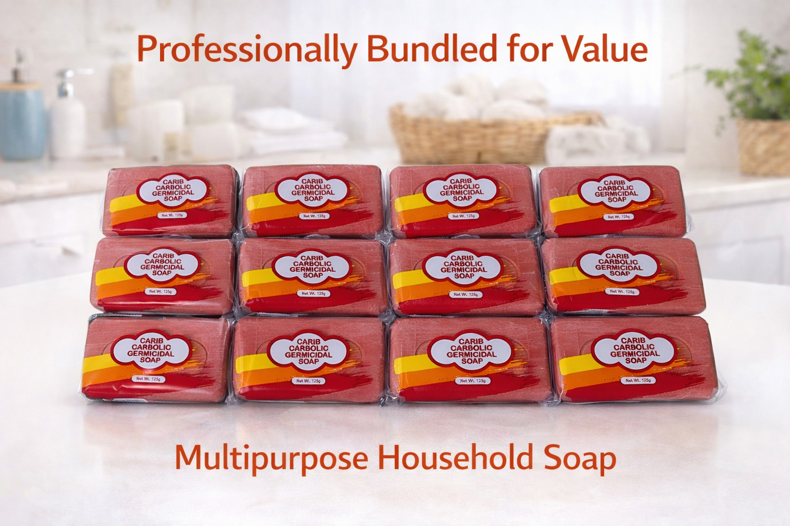 Jamaican Carbolic Soap 12 Pack 125g | Carib Germicidal Bars Bulk