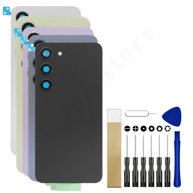 For Samsung Galaxy S23 SM-S911U1 Back Glass Battery Cover Repair + Camera lens