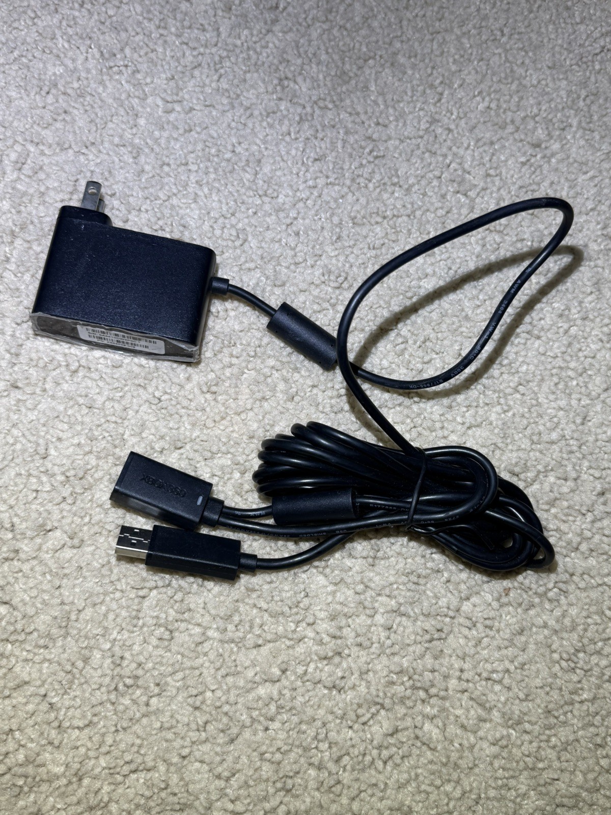 Xbox 360 Lot – 2 Controllers, Power Supply AV Cable, Charging Dock, Kinect power