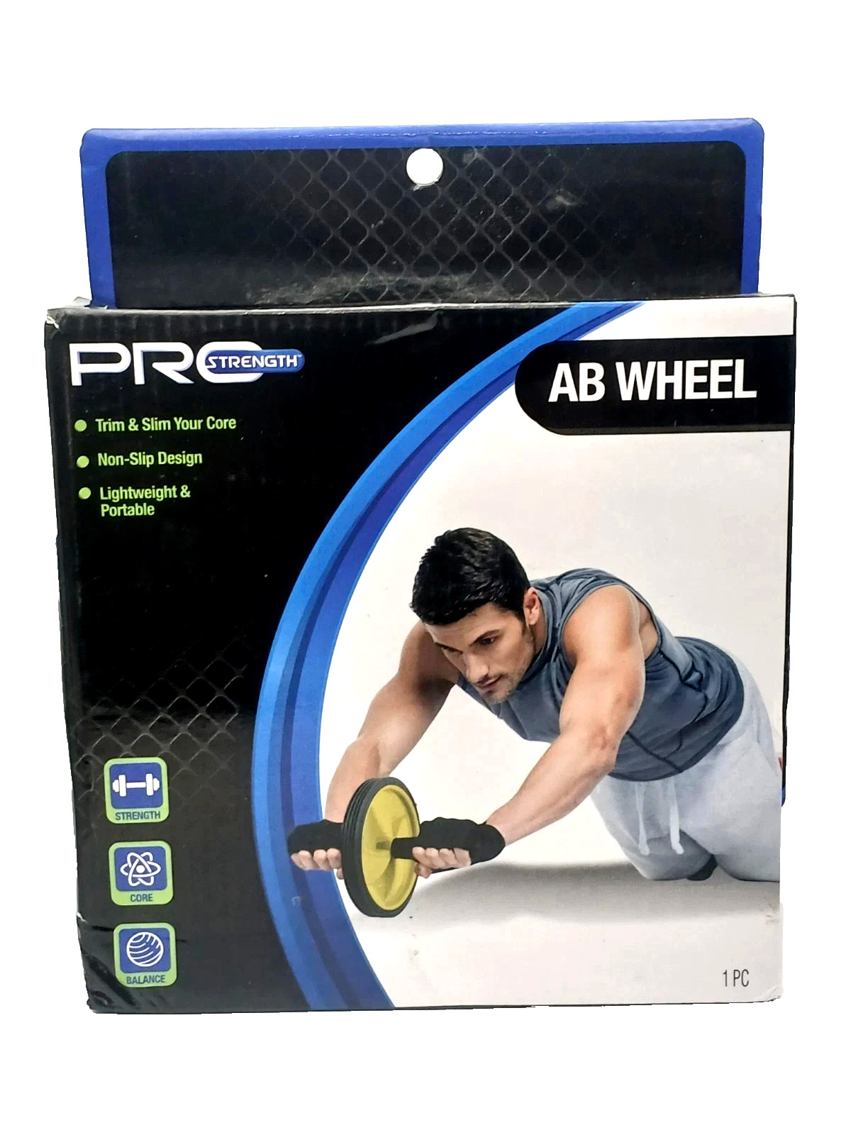 Pro Strength Ab Wheel 1 Pc Non Slip Design Lightweight Portable FREE SHIPPING