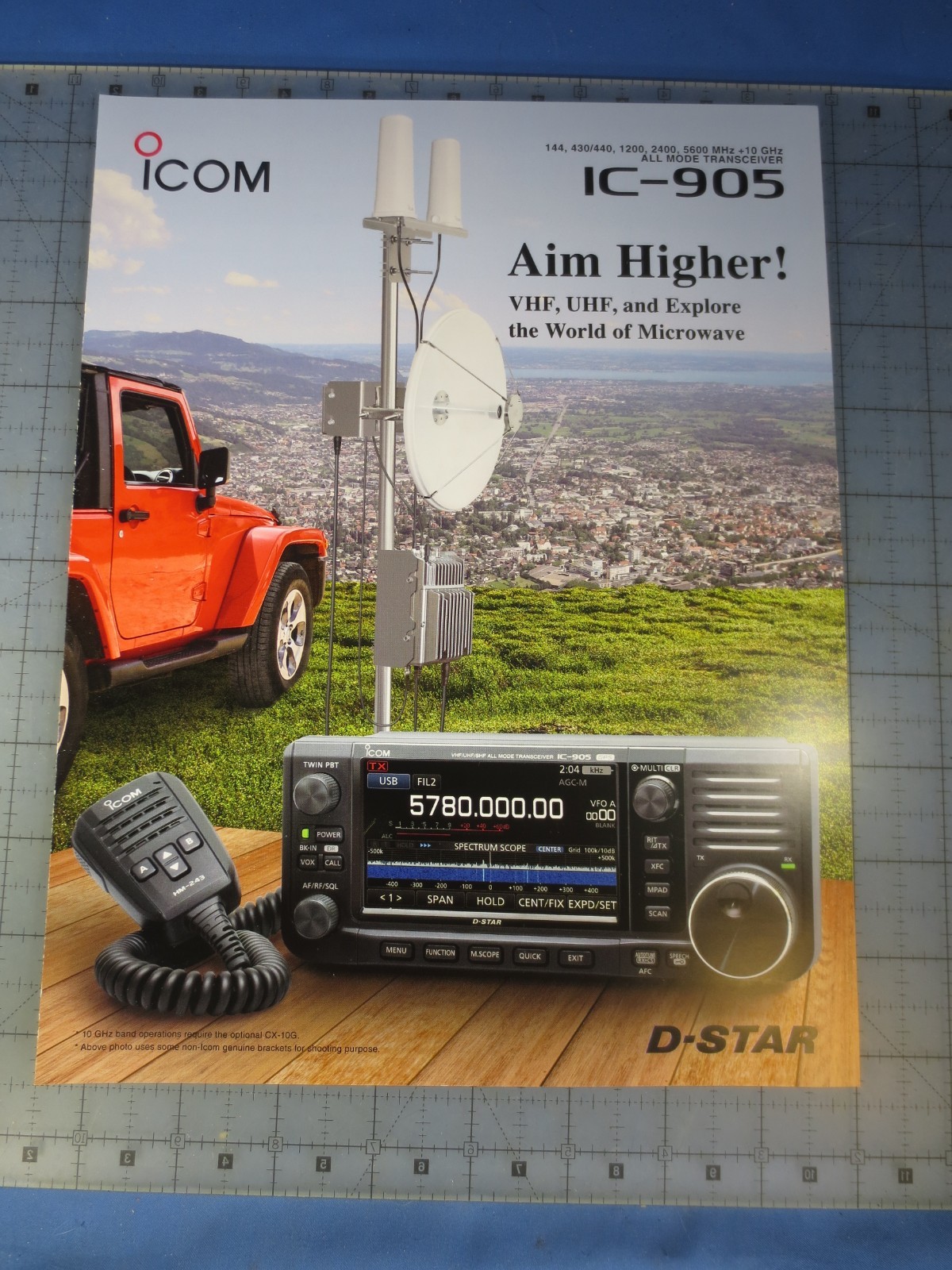 Icom IC-905 VHF UHF Transceiver ICOM Company Brochure full color and specs