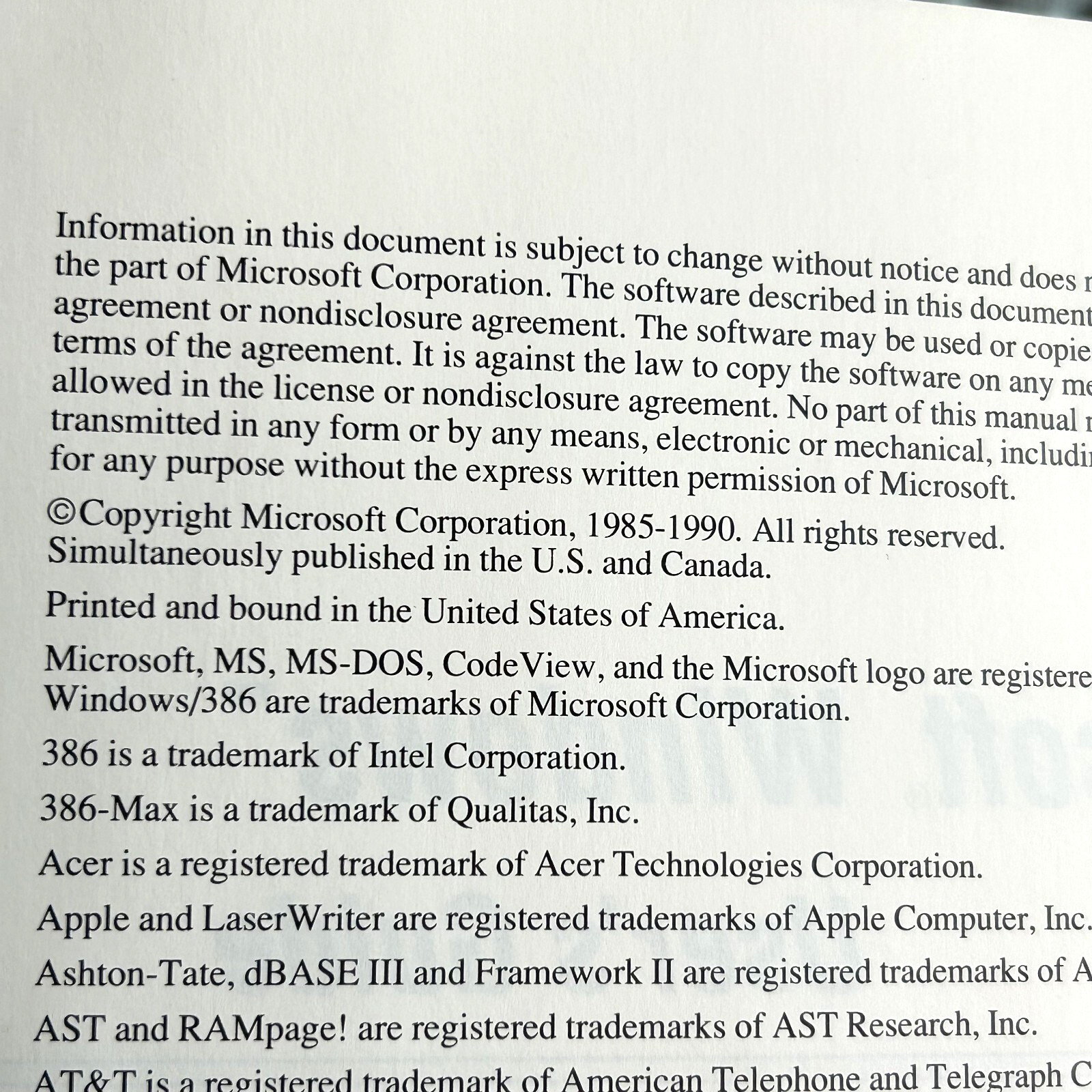 Microsoft Windows User's Guide Graphical Environment 1985 - 1990 v3.0 MS- DOS