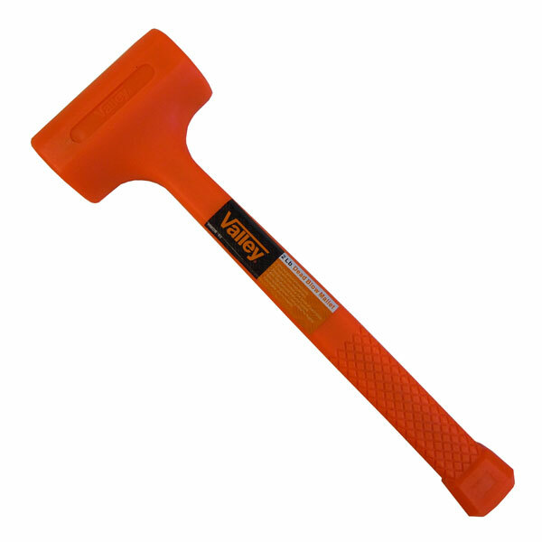 2 LB Dead Blow Hammer, Neon Orange, Spark and Rebound Resistant