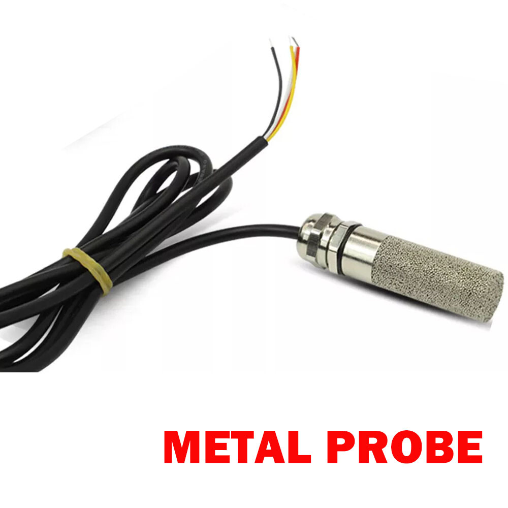 1X DC 5V-28V Temperature & Humidity Sensor Metal Waterproof Probe RS485 NEW