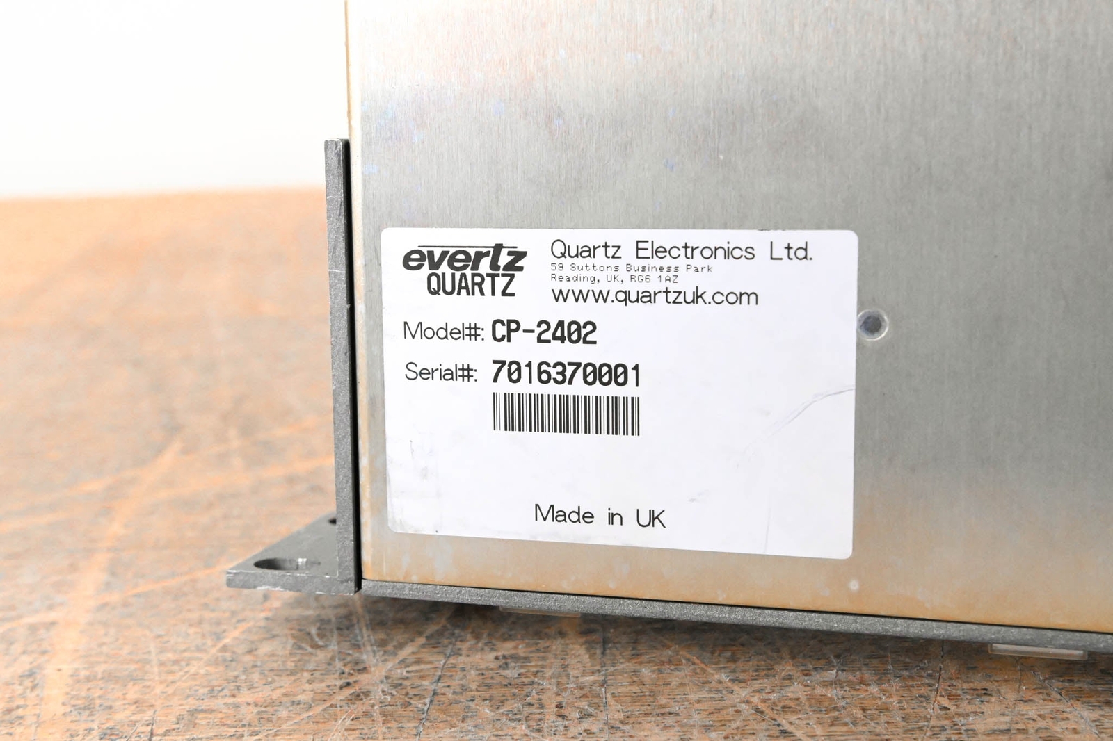 Evertz Quartz CP-2402 1RU 29-Button Remote Control Panel CG007AB