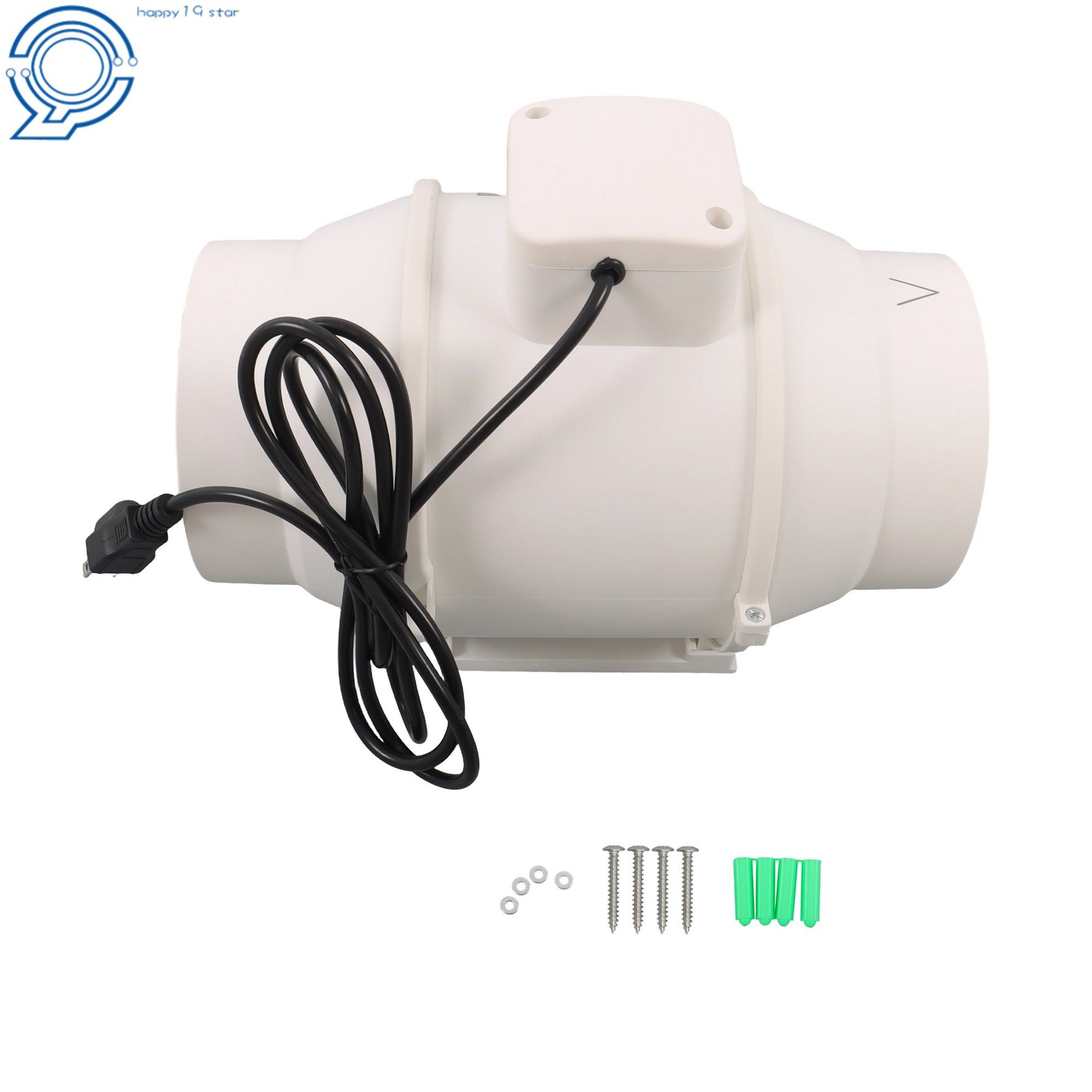 Inline Exhaust Duct Fan 6 Inch 400 CFM AC Motor for Vent Bathroom, Kitchen