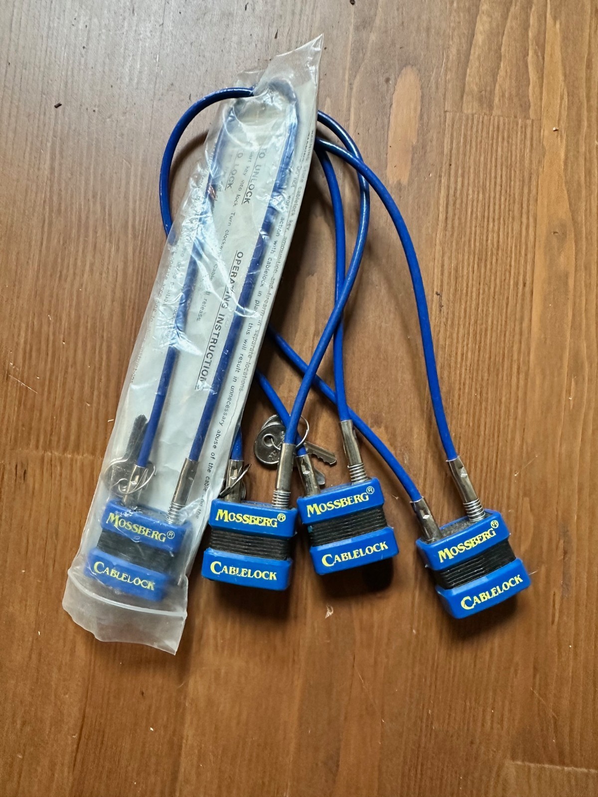 Lot Of 4 Mossberg Cablelock Cable Rifle Locks