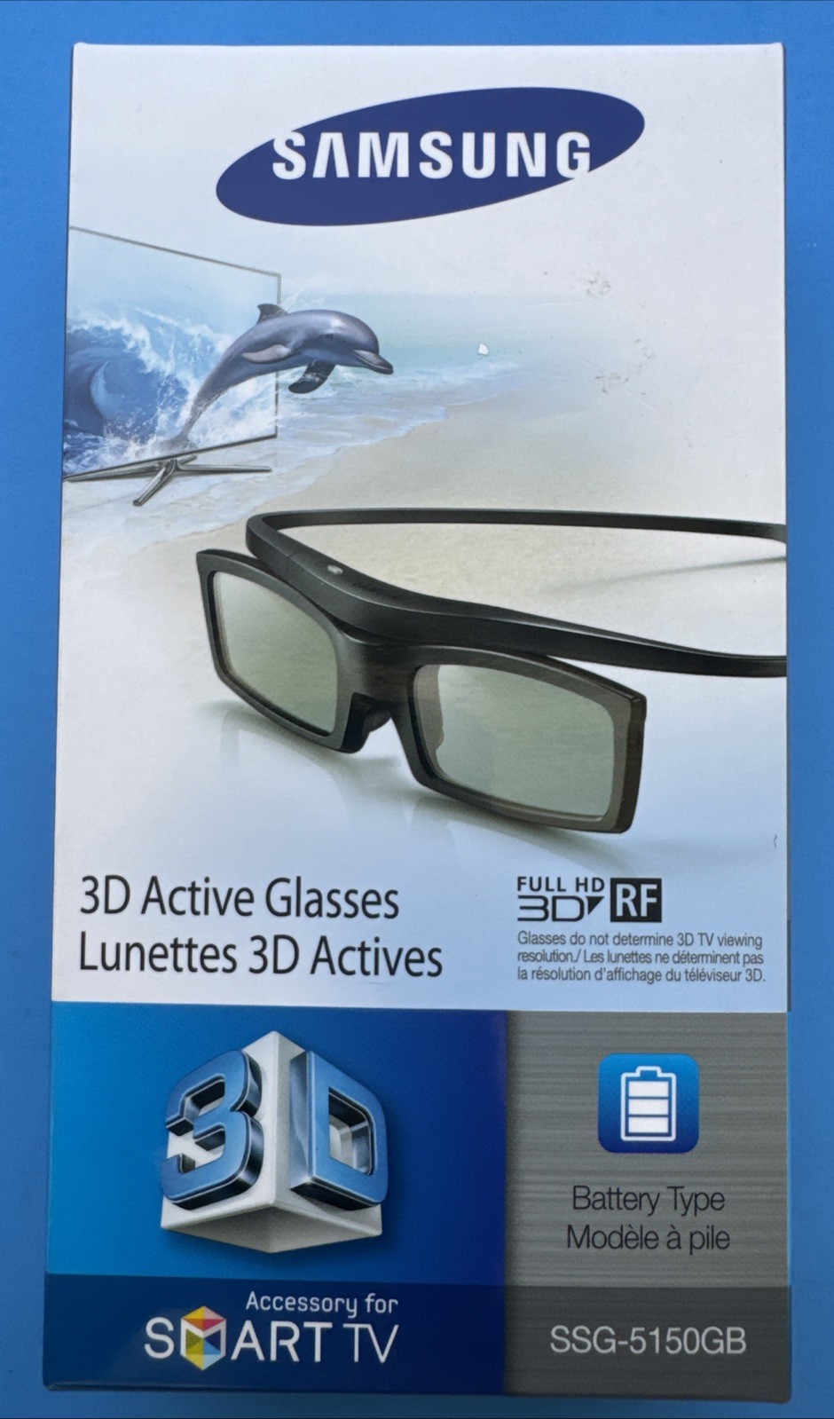 Samsung SSG-5150GB 3D Active Glasses, Black New Sealed.