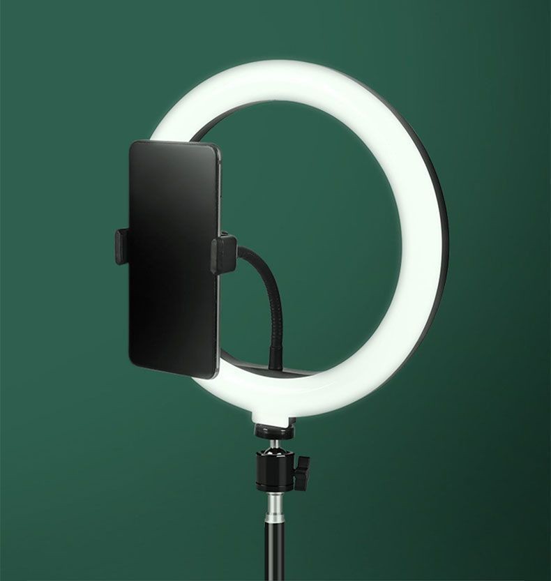 10" LED Ring Fill Light w/Stand & Mount Kit for Camera Phone Selfie Video Stream