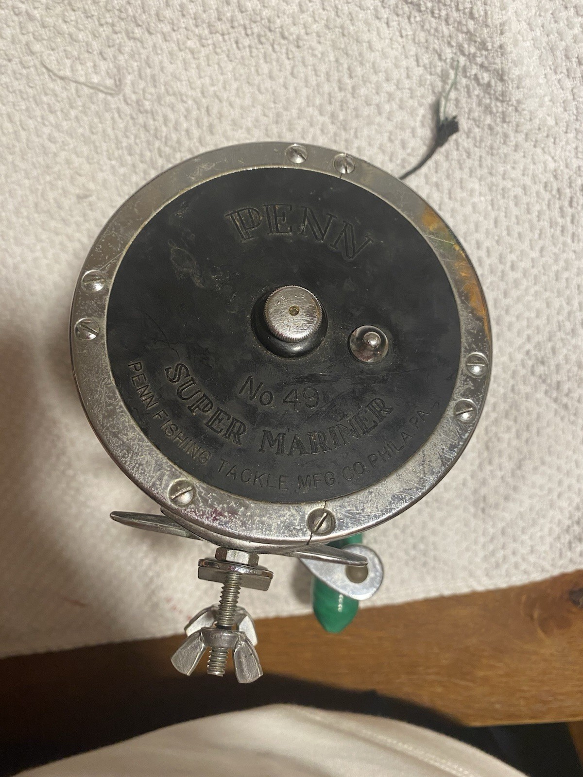 Vintage pen number 49 super mariner salt Water fishing reel Great Condition