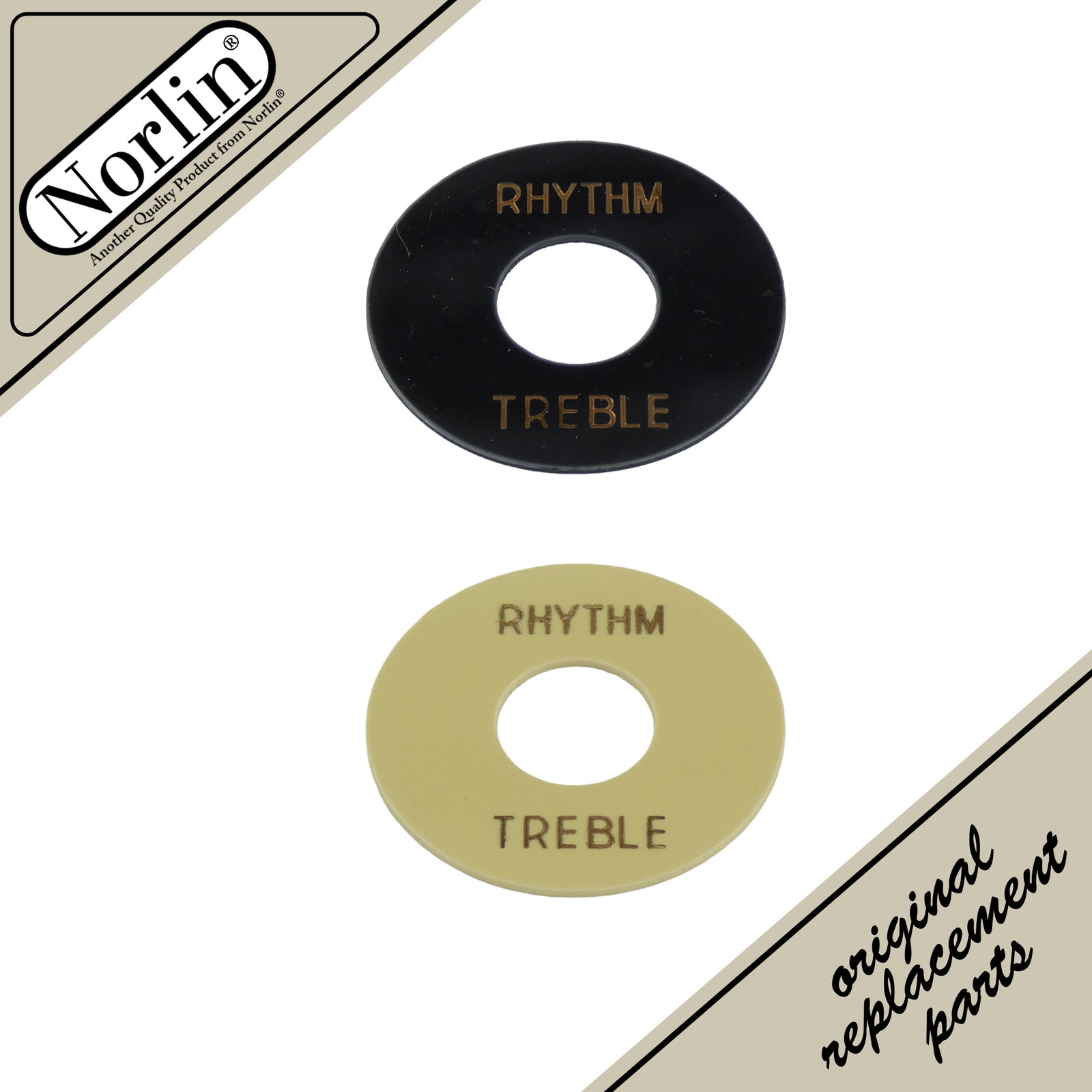 Norlin True Historic 3-Way Toggle Switch Washer "Poker Chip" (Rhythm/Treble) for