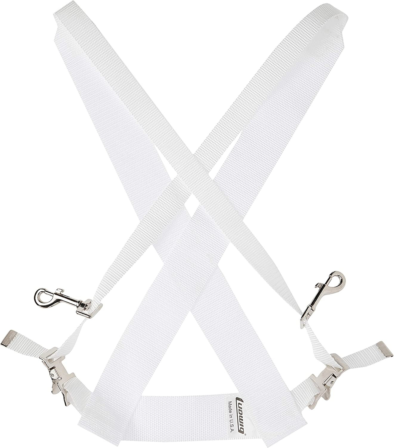 LF350W White Parade Marching Bass Drum Sling
