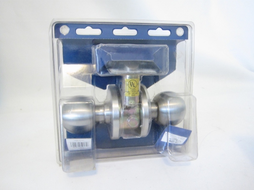 New Mintcraft Commercial Bed/Bath Lock Set Satin Stainless C361B 2 3/4" Backset