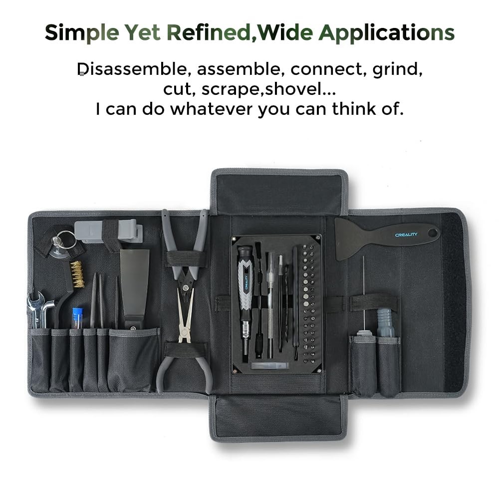Creality 74-Piece 3D Printer Tool Kit - Efficiency & Organization Redefined