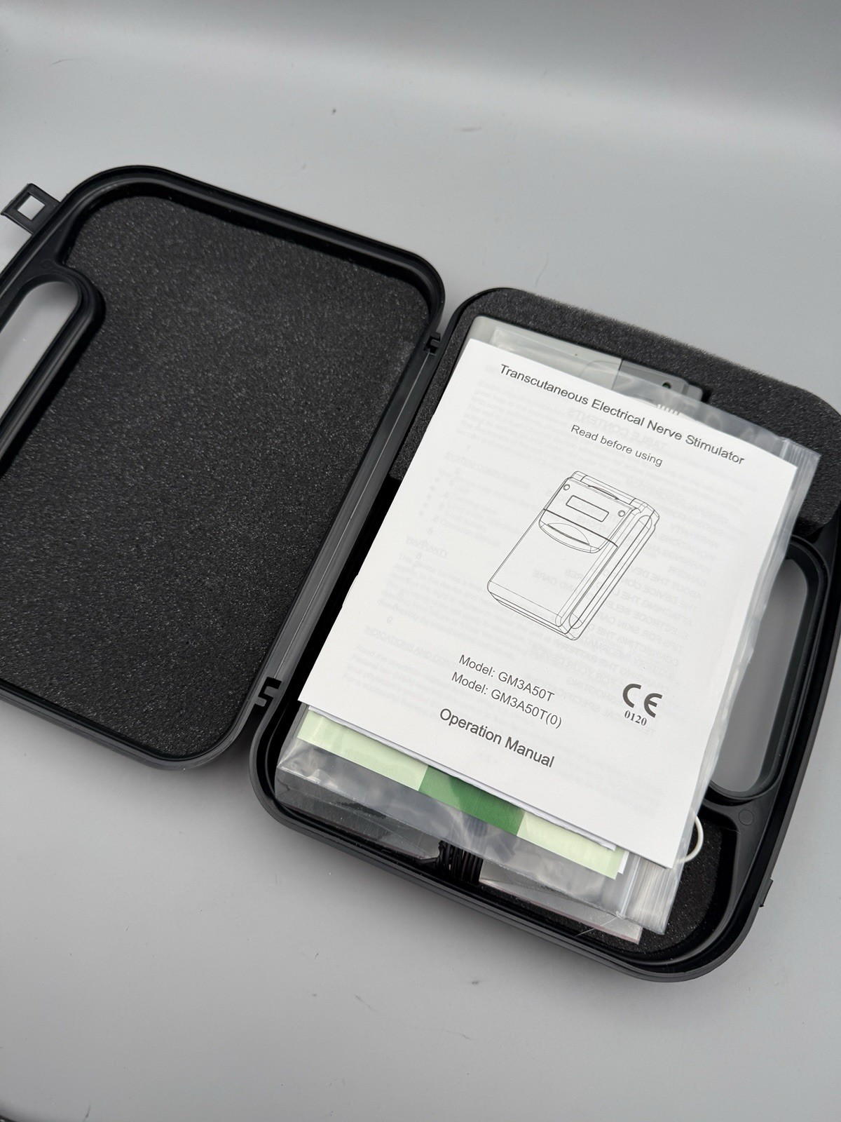 GEM-STIM Transcutaneous Electrical Nerve Stimulator GM3A50T Used w/ Case