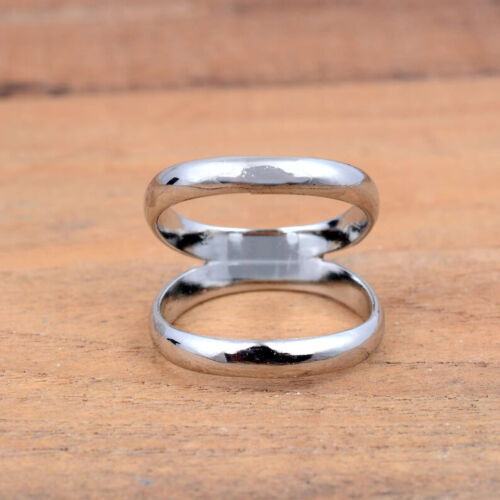 925 Sterling Silver Band & Statement Knuckle Handmade Women Ring All Size SR269