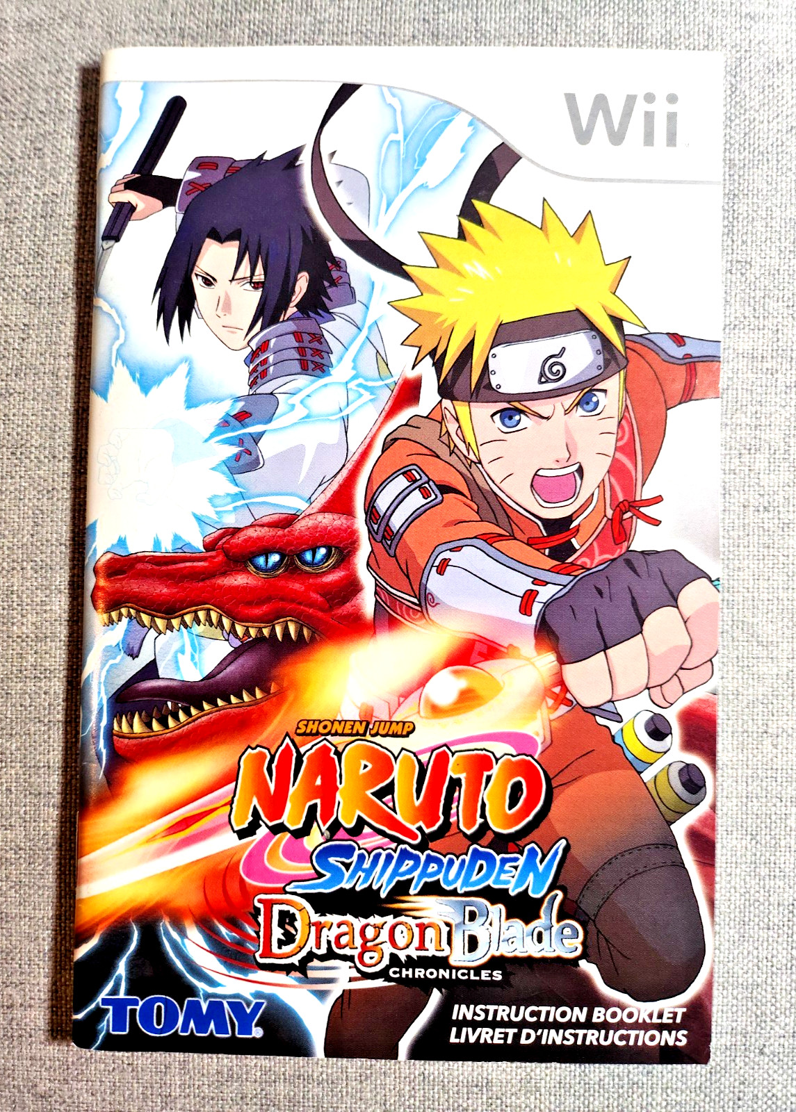 Naruto Shippuden Dragon Blade Chronicles Instruction Manual Only - Nintendo Wii