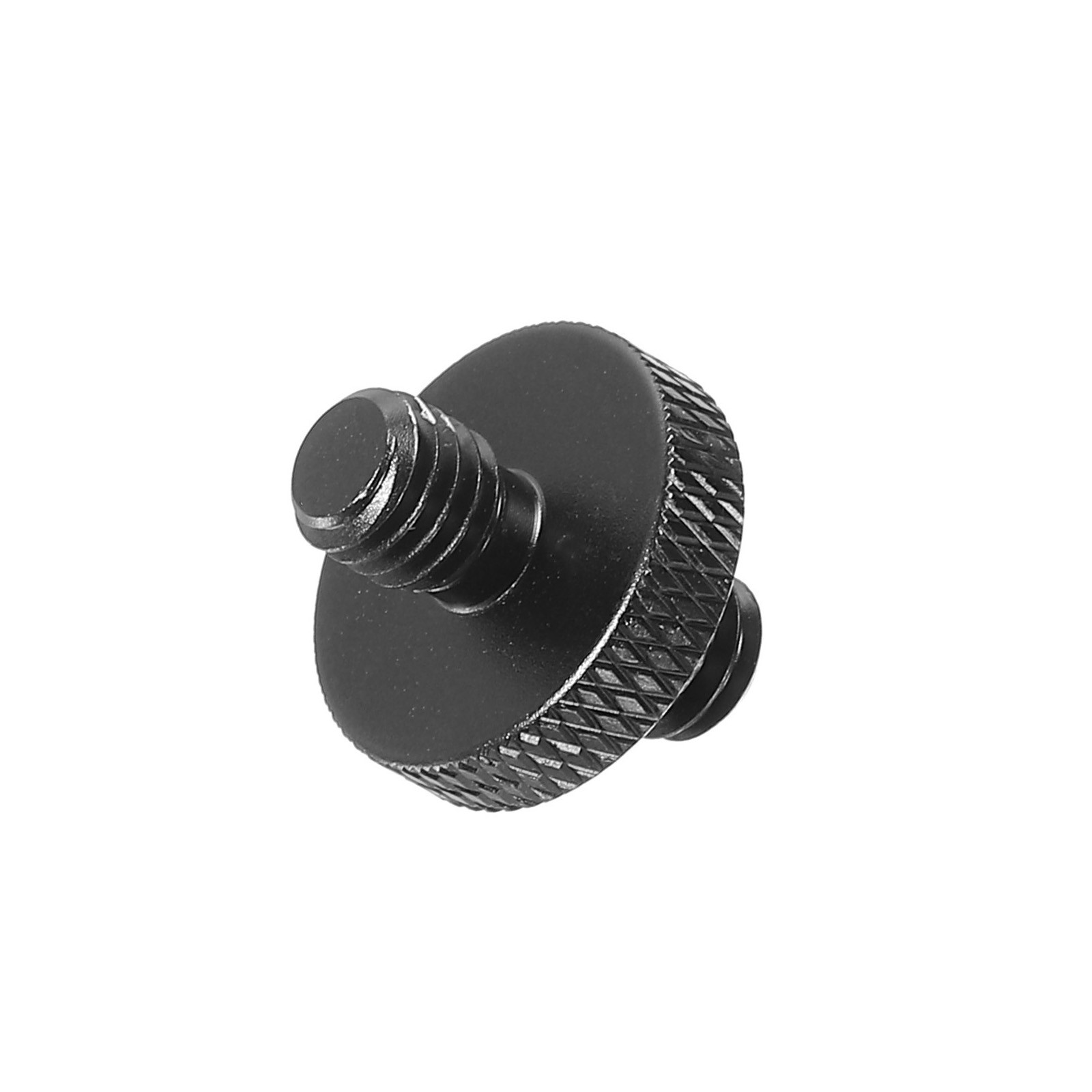 Mic Stand Adapter M6 Male to x 1/4 Male Tripod Screw Double Sides Black,2 Pack