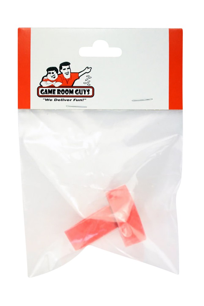 Pinball Machine Flipper Rubber - Red - 1/2" X 1" - Set of 2