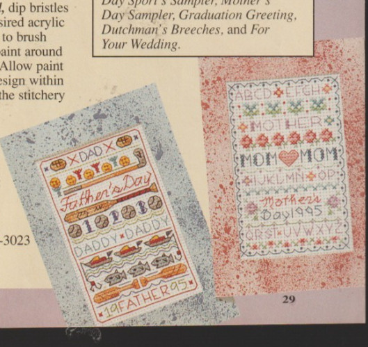 Mother's Day & Father's Day Sampler * CROSS STITCH PATTERN from Magazine*