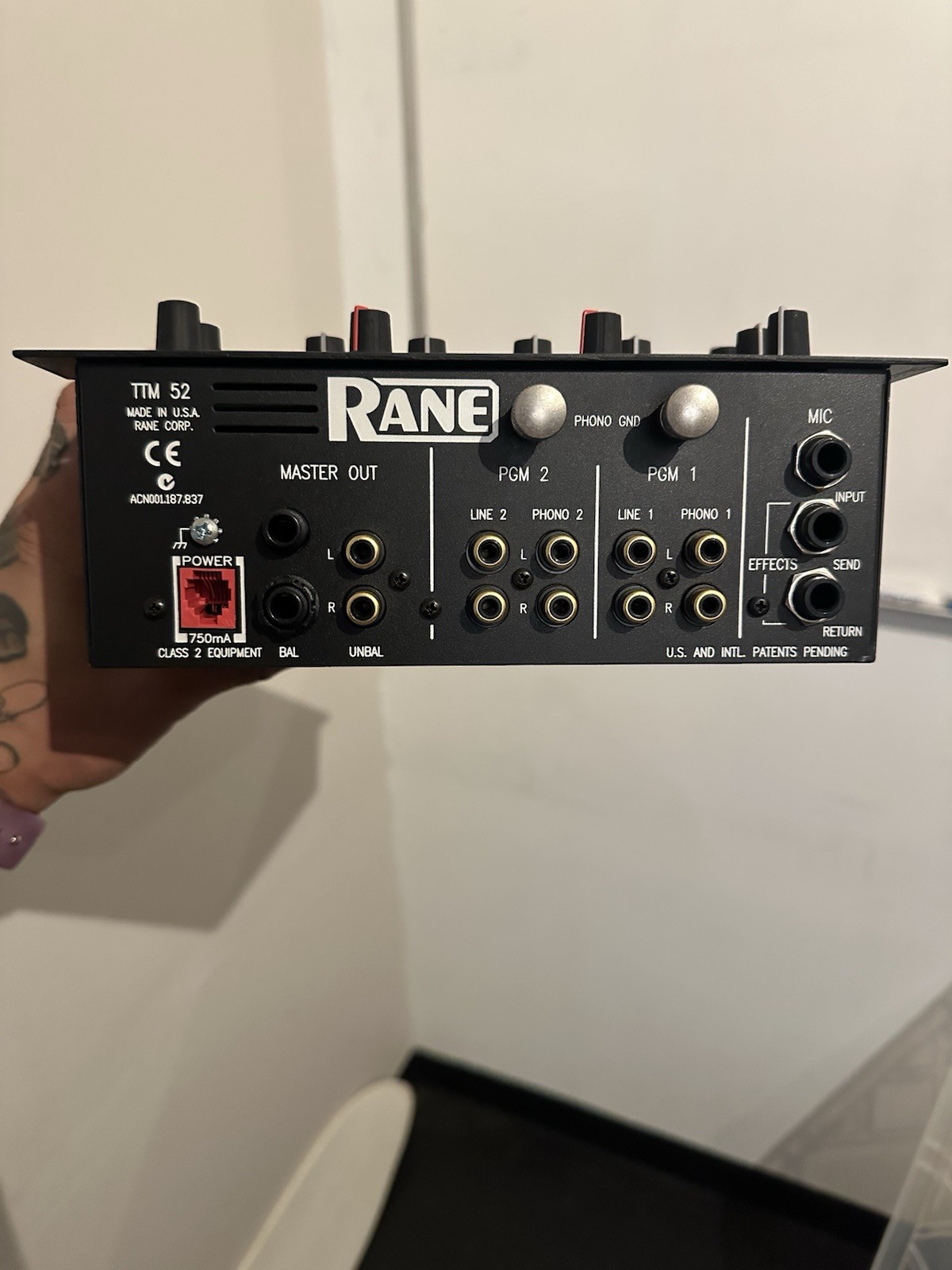 RANE TTM 54 Scratch DJ Mixer w/Power Supply