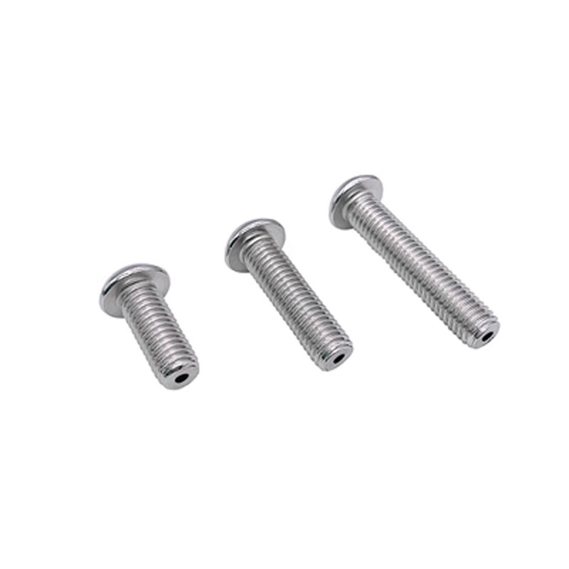 M2.5 SUS304 Steel Round head Allen screws Plate head Through Hole bolts