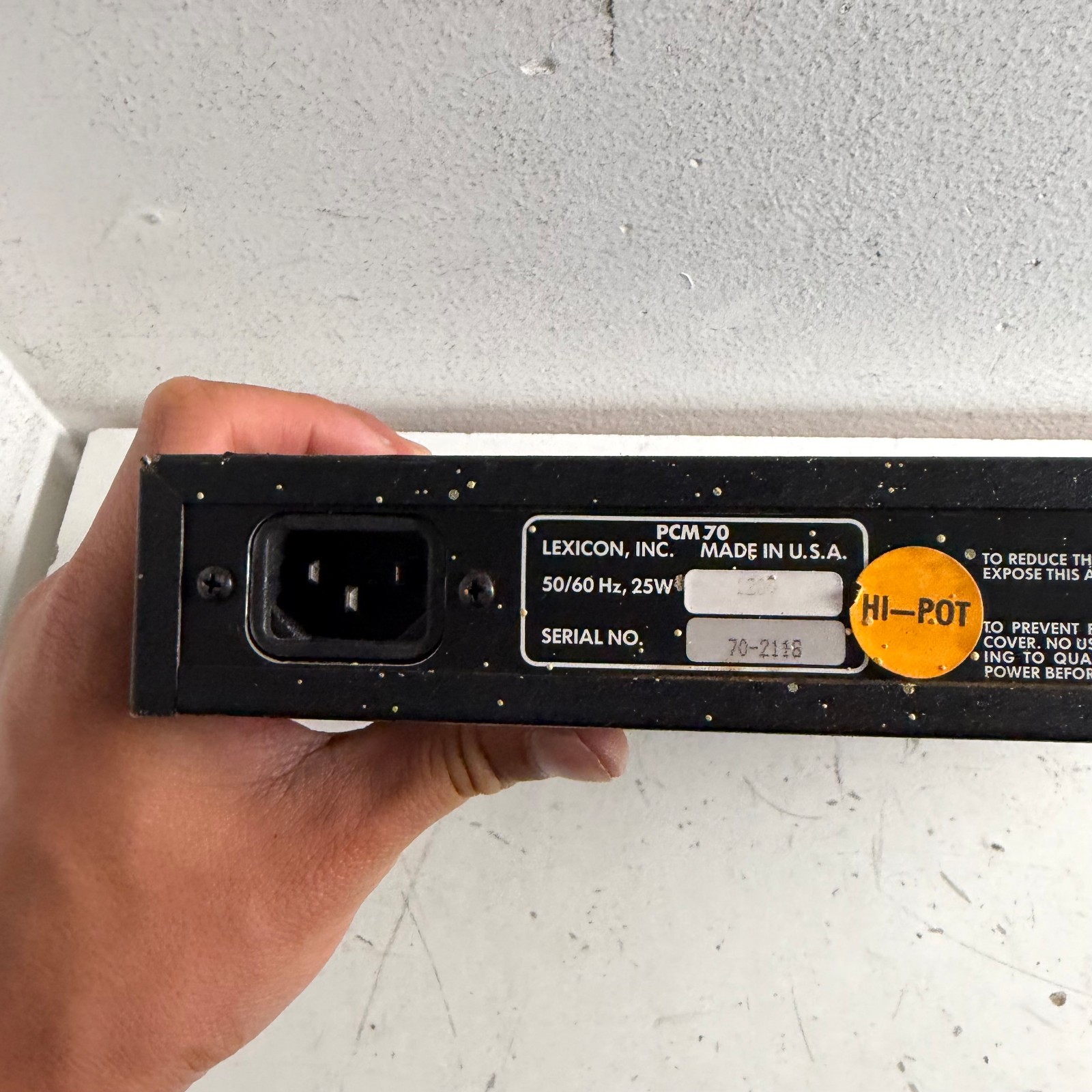 Lexicon PCM 70 Black Rackmount Digital Multi-Effects Processor - For Parts
