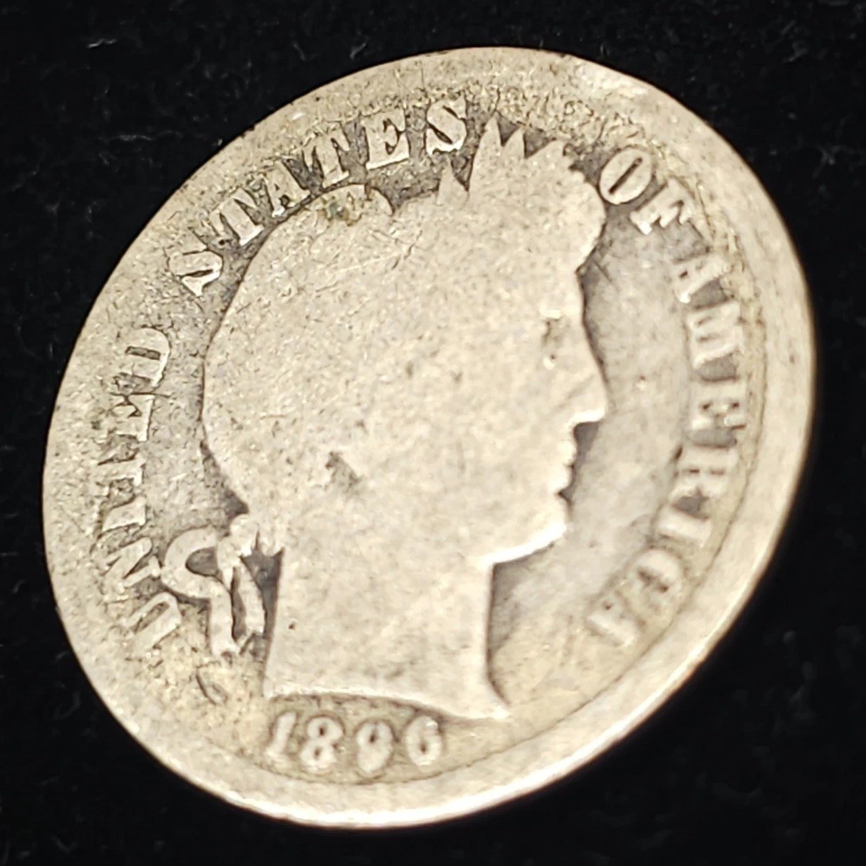 1896-o Barber Dime /. scarce date