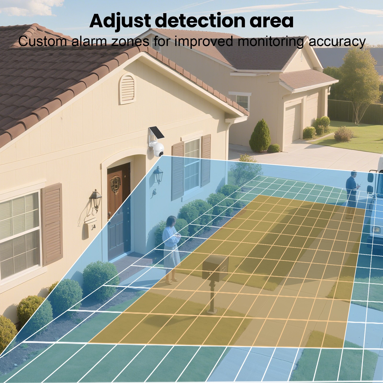 ARCCTV Solar Battery Security Camera System Outdoor Wireless Pan/Tilt WIFI Home