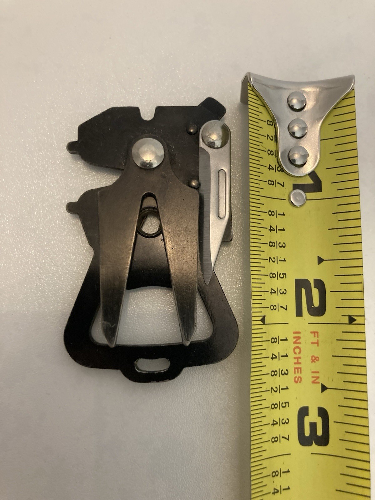 Vintage Golf Divot Multi Tool Bottle Opener Knife Folding Black