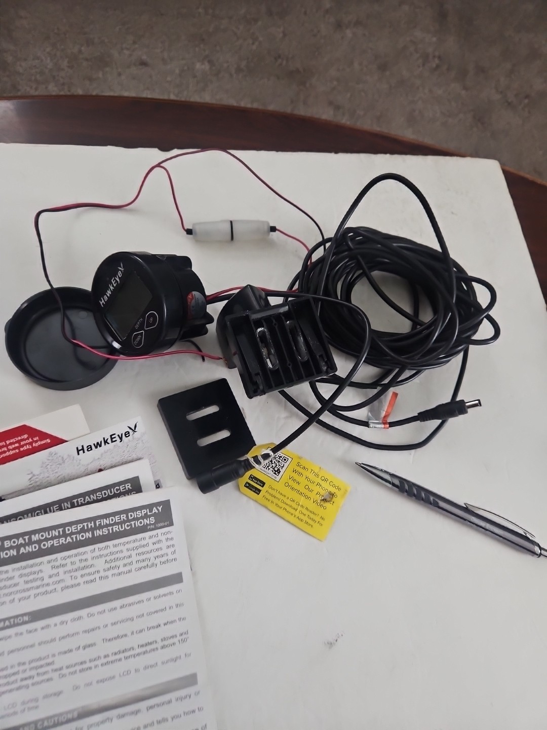 Genuine DepthTrax 835-DT1B In Dash Digital Depth Finder W/Out Hardware NOS MQ65