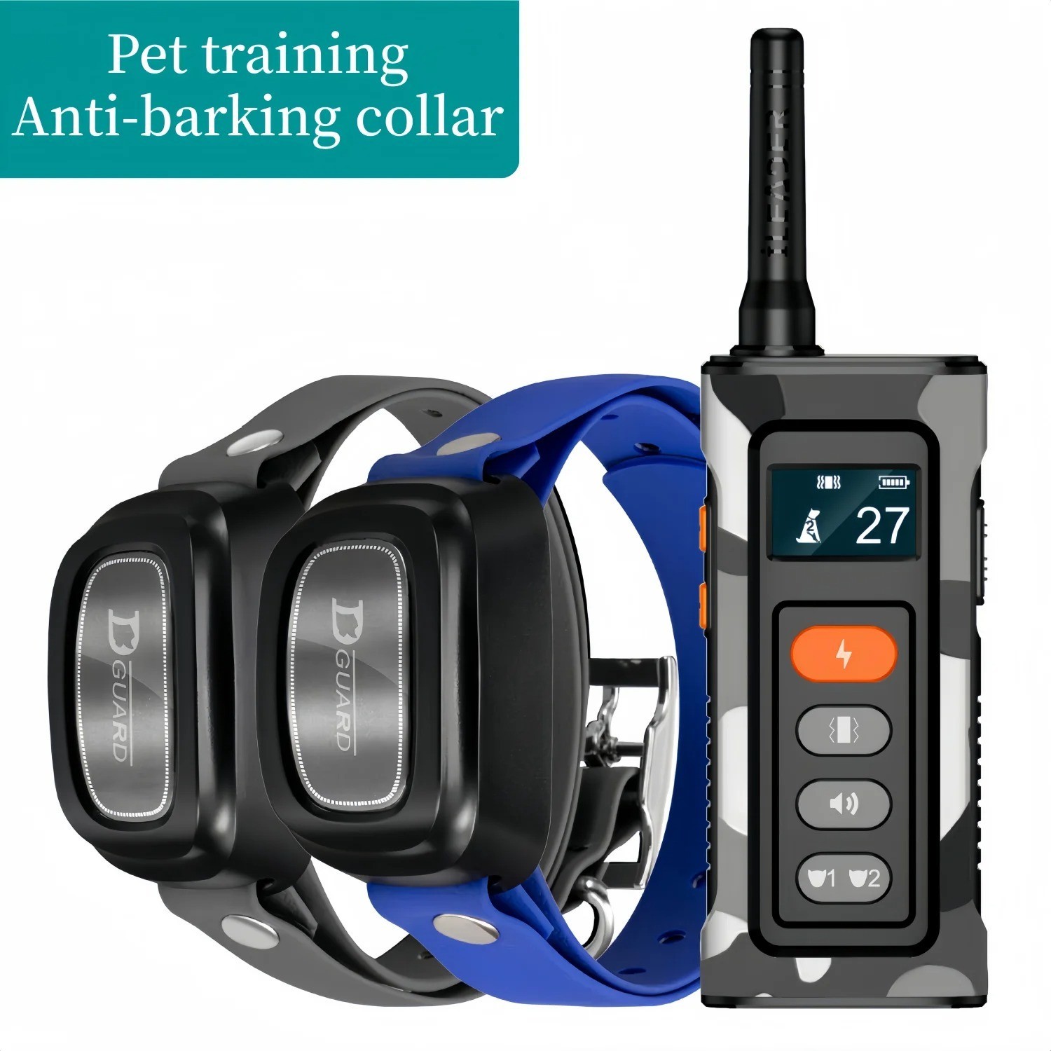 Dog Training Collar 3300FT Remote Rechargeable Shock PET Waterproof Trainer